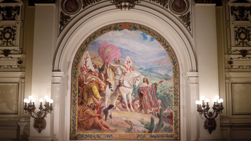 Tras realizar mantención: Entregan al Senado la pintura “Descubrimiento de Chile”